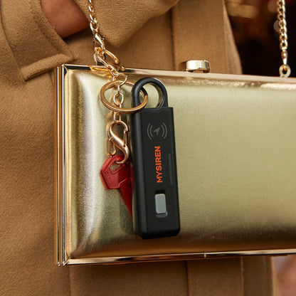find my iphone tag device alarm portable My siren in black"