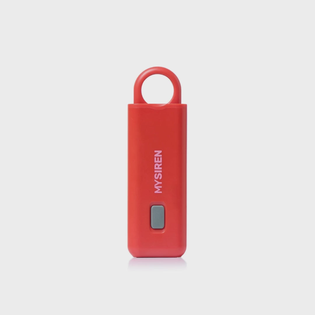 "MySiren OG alarm showing strobe light and torch features"